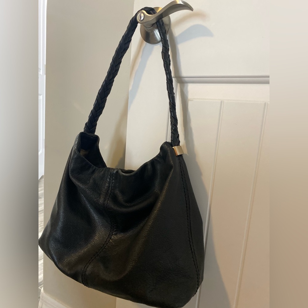 ANTONIO MELANI Black Hobo Bag Sleek Design